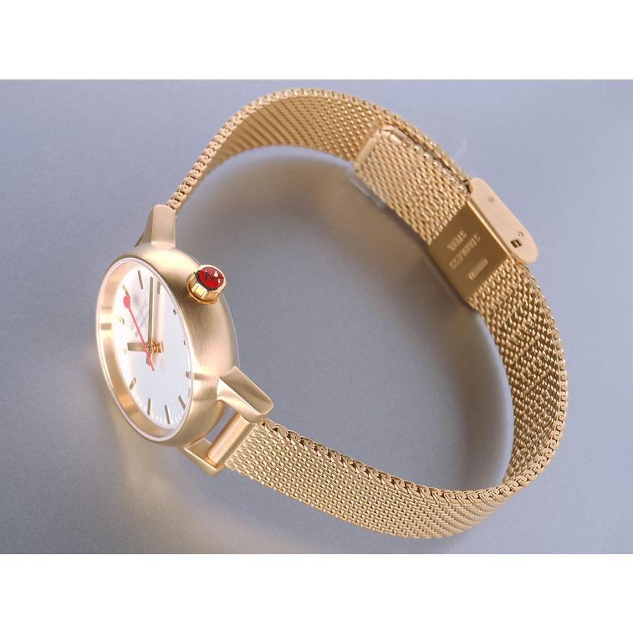 MONDAINE ゴールド　メッシュ　腕時計 evo2 MONDAINE evo2／SSゴールドメッシュバンド26mm <国内正規品