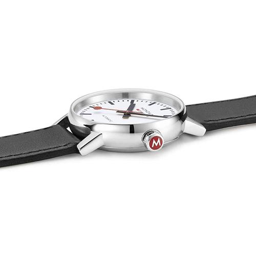 evo2 MONDAINE ブラックレザーバンド 機械式自動巻き 35mm <国内正規品