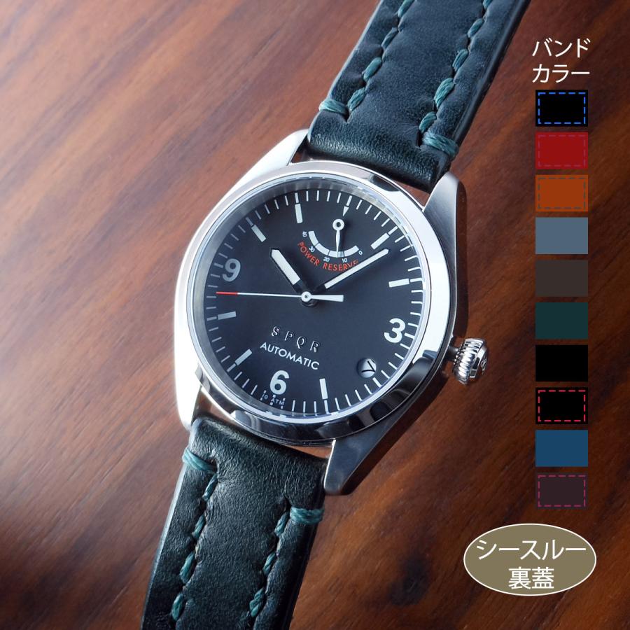 よ*こ様 SPQR 手巻き付自動巻 パワーリザーブ SPQR SPQR「自動巻き（手巻付き）/パワーリザーブ」SOMESバンド