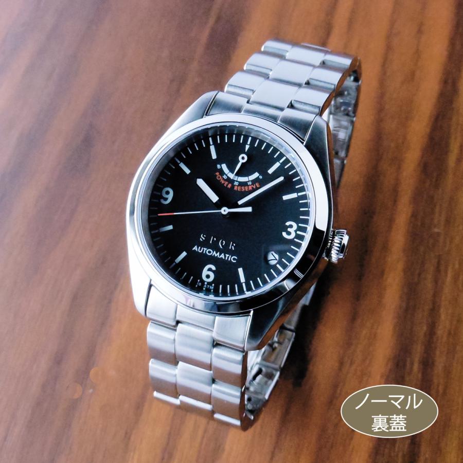 コ*い様 SPQR 自動巻き時計 パワーリザーブ SPQR SPQR「自動巻き（手巻付き）/パワーリザーブ」SS無垢バンド