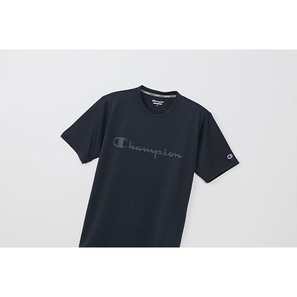 チャンピオンC3-TS310 アスレチックウェア(メンズ・ユニ) S/S T-SHIRT ネイビー [M便 1/1][取り寄せ][自社]｜uchiyama-sports｜03