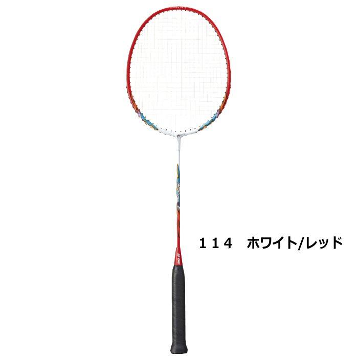 バドミントンラケット ホワイト/レッド　YONEX Amazon | ヨネックス マッスルパワー 5 U4 バドミントンラケット