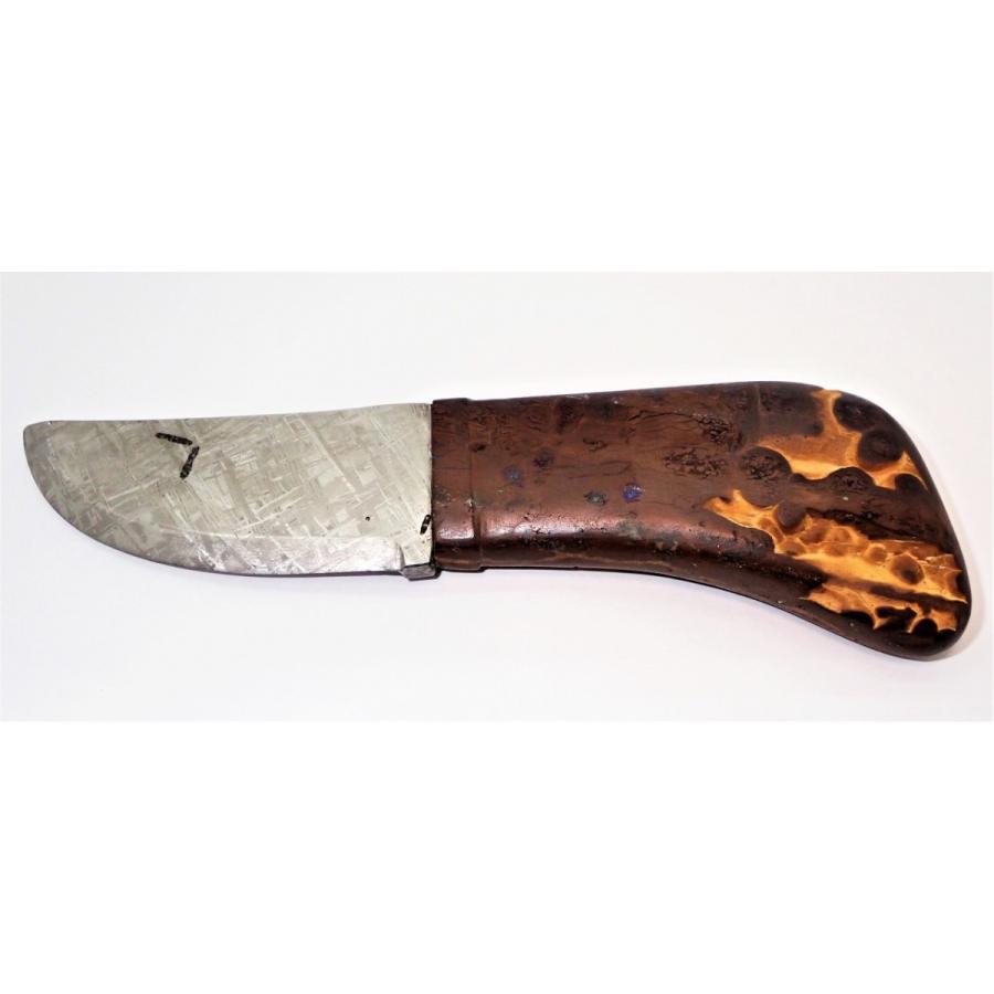 ギベオンナイフ　126.8g 　ウッドオパール柄 　観賞用　珪化木オパール　Gibeon meteorite　鉄隕石　Paper knife