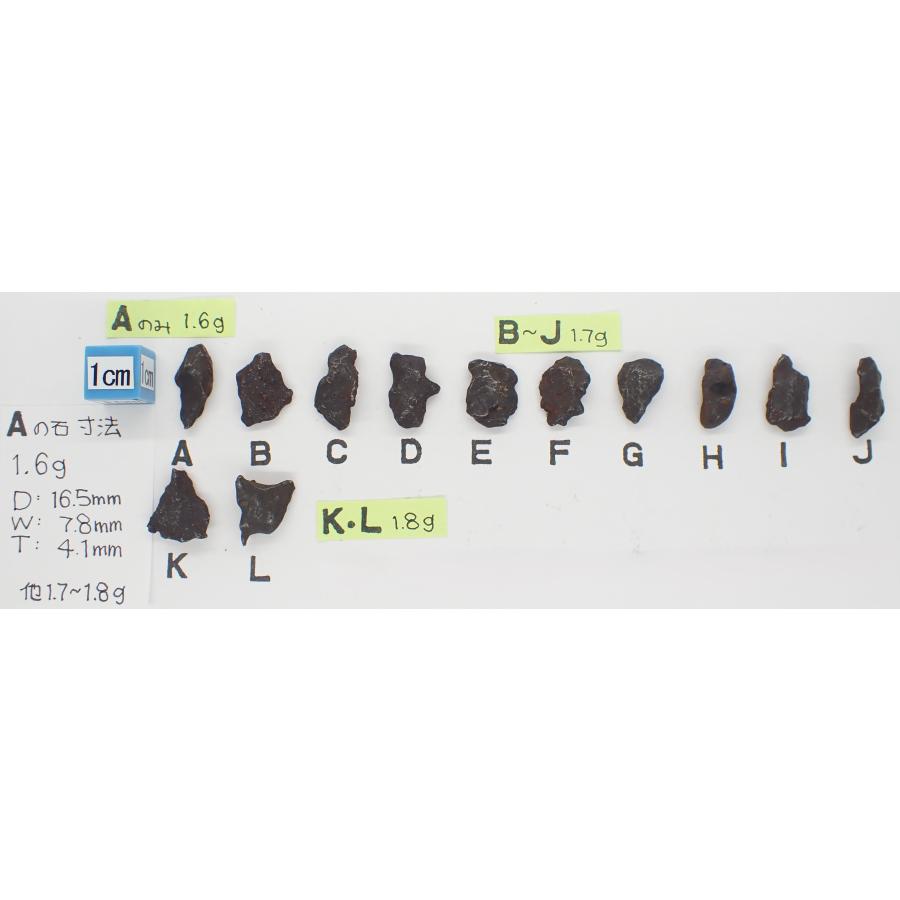 通販限定】ゲベルカミル 約1.7-1.8g 鉄隕石 エジプト Gebel Kamil