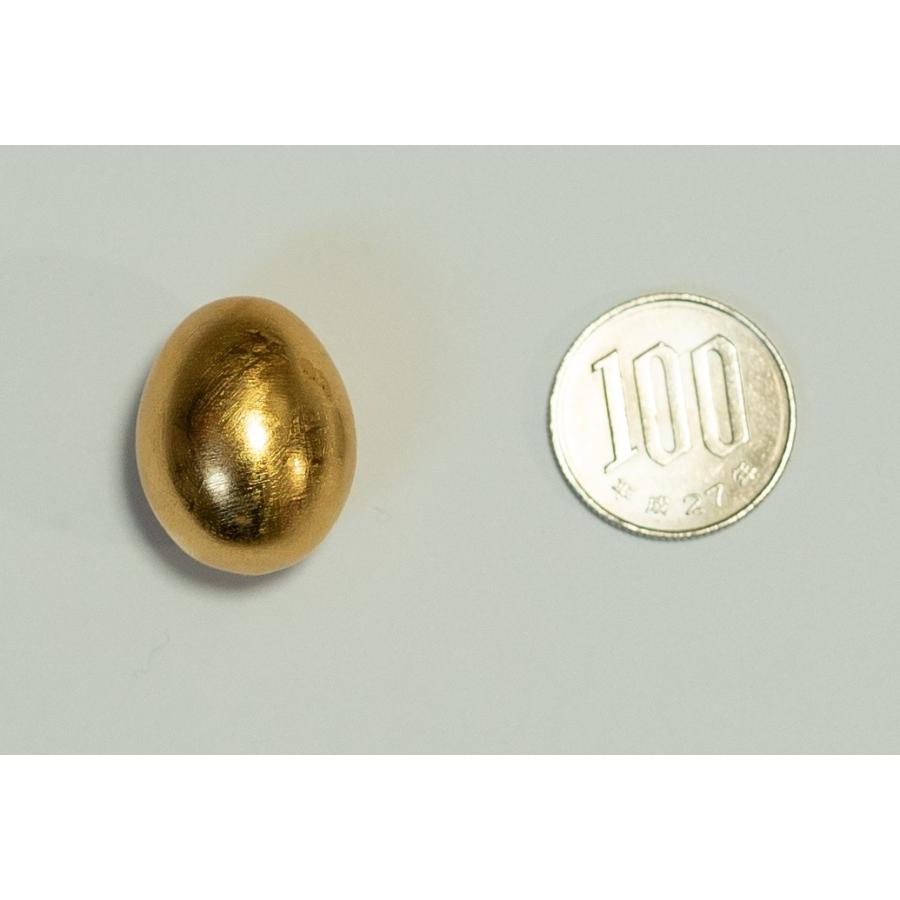 【通販限定】ギベオン隕石 たまご形 純金メッキ(マット） 40.7g Gibeon meteoriteの画像