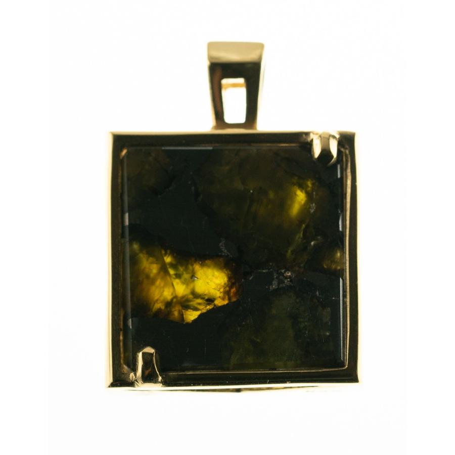 イミラック・パラサイト 石鉄隕石 ペンダントトップ K22 【正方形・大