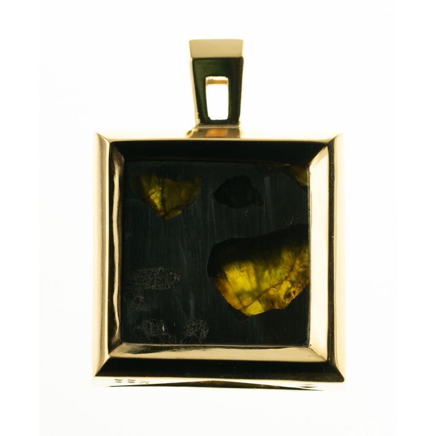 イミラック・パラサイト 石鉄隕石 ペンダントトップ K22 【正方形・大