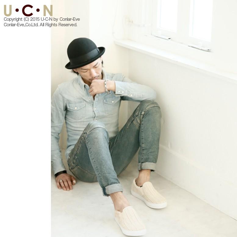 ケーブルニット スリッポン メンズ スニーカー |  | 02