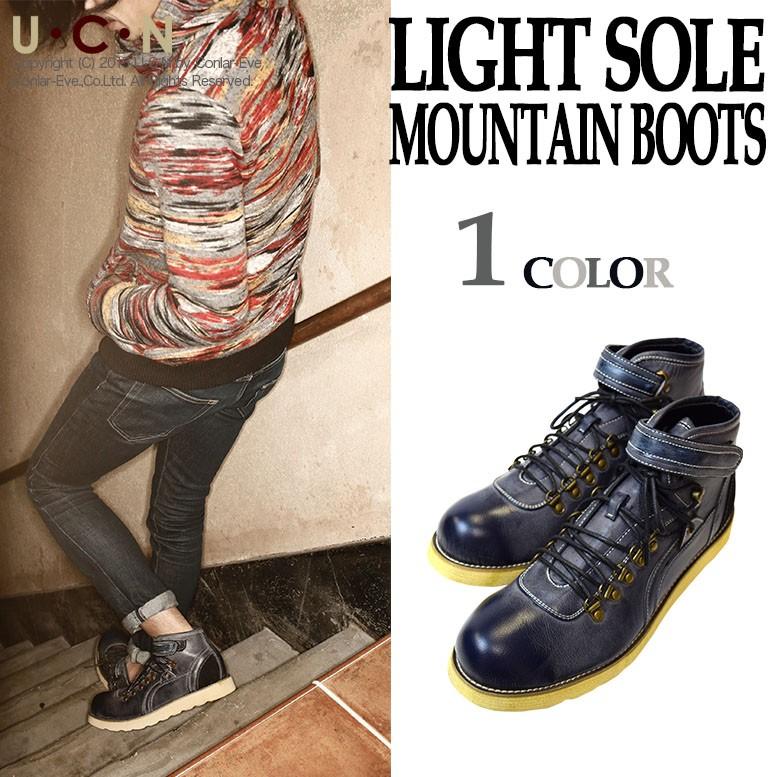 アンティーク ベルクロ レースアップ マウンテン ブーツ |  | 01