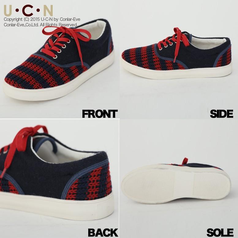 ボーダー ニット スニーカー ローカット シューズ |  | 05