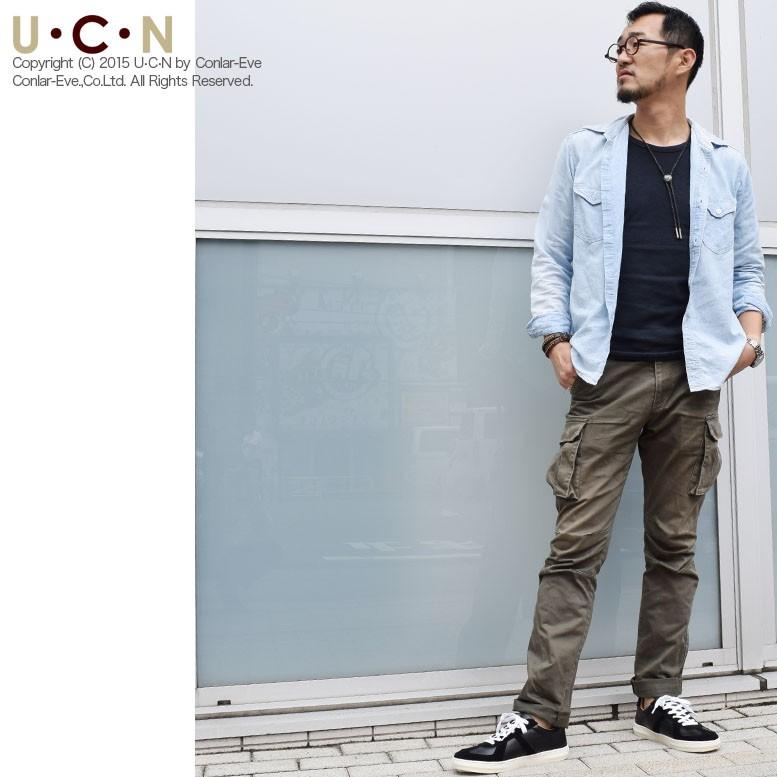 PUレザー レースアップ ローカット スニーカー |  | 02