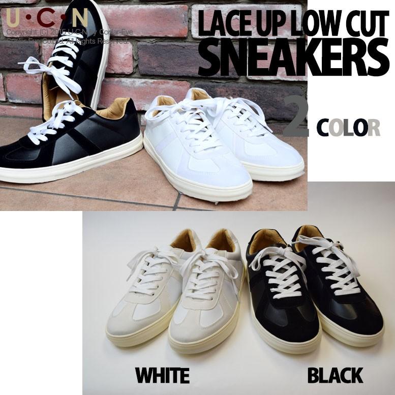 PUレザー レースアップ ローカット スニーカー |  | 06