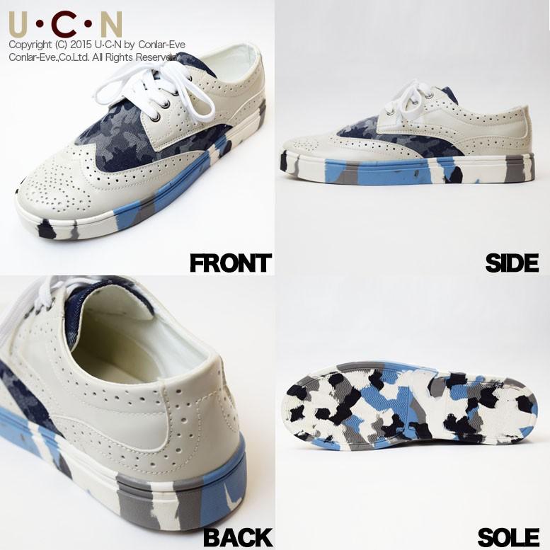 マーブルソール ウイングチップ レースアップ スニーカー |  | 05