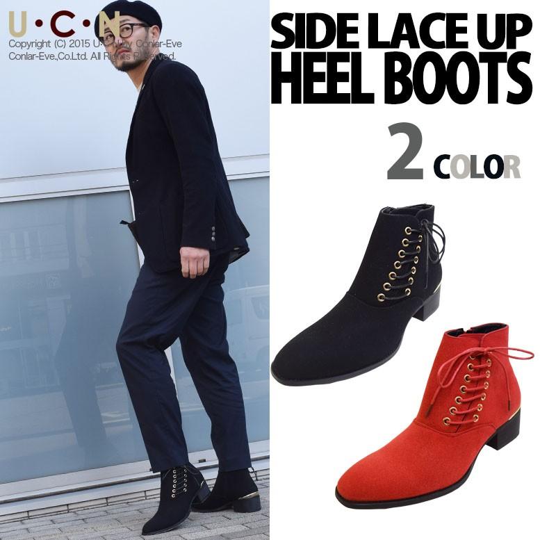 サイド レースアップ ヒール ブーツ |  | 01