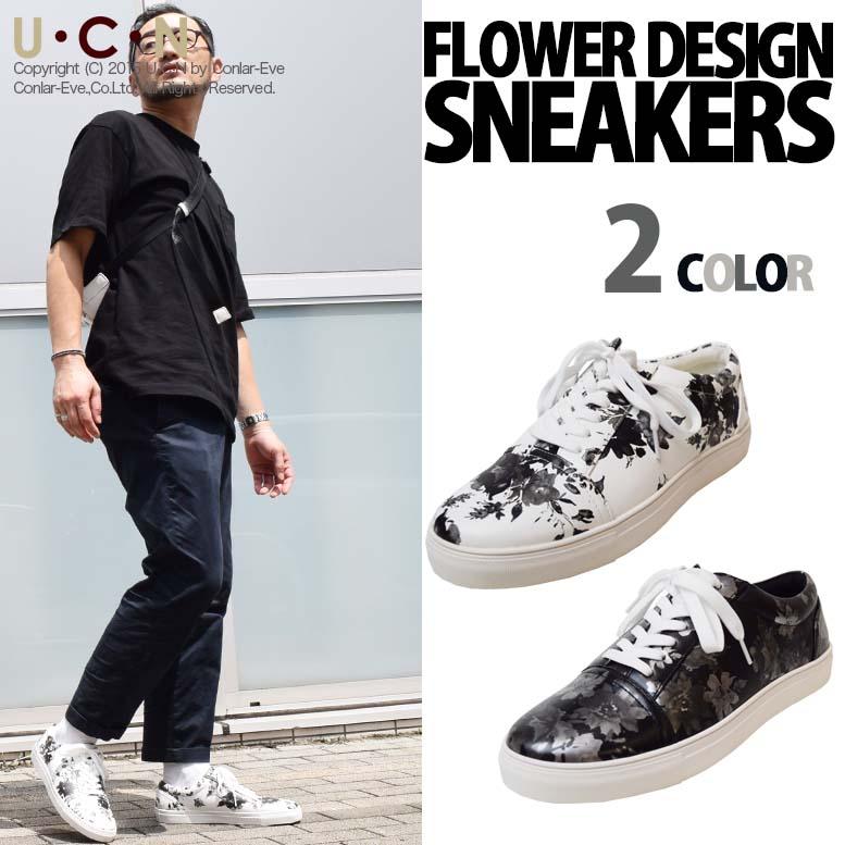 フラワーデザイン ローカット スニーカー |  | 01