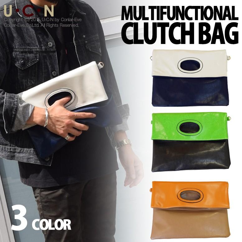 折りたたみ ハンドル 3WAY クラッチバッグ : UCN - 通販 - Yahoo
