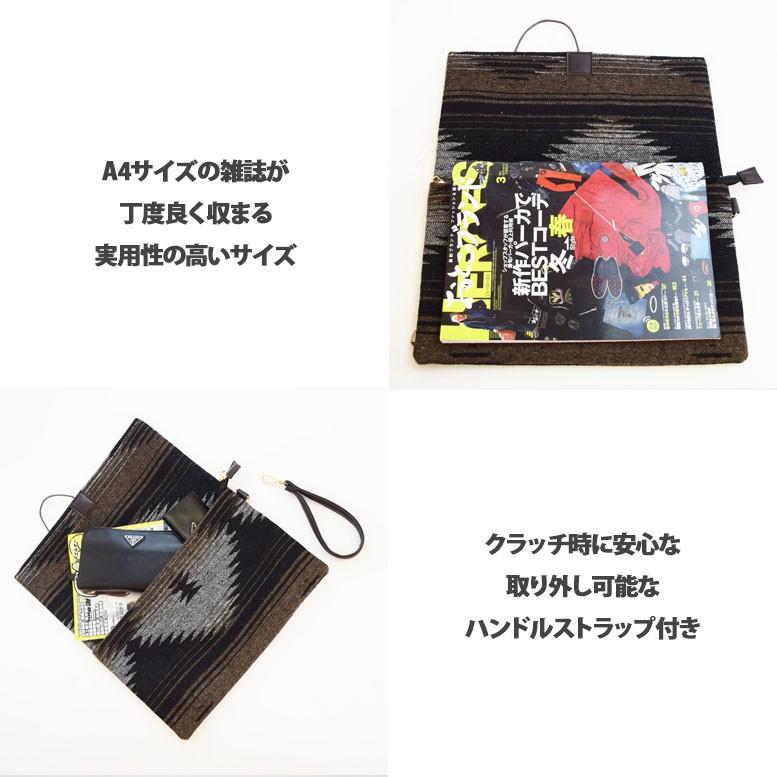 コンチョ付き オルテガ柄 クラッチバッグ |  | 03