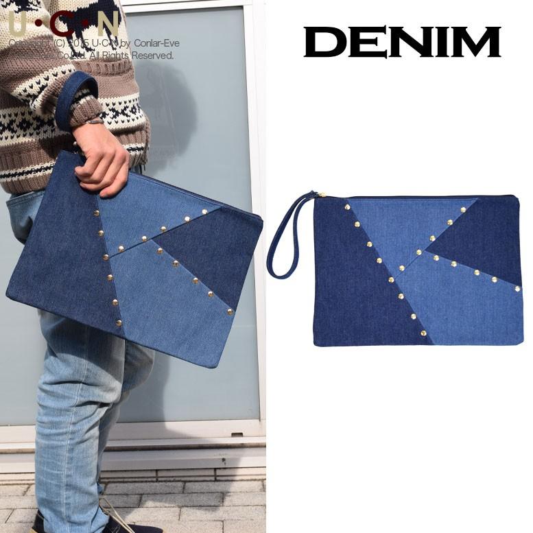 パッチワーク スタッズ クラッチバッグ |  | 04