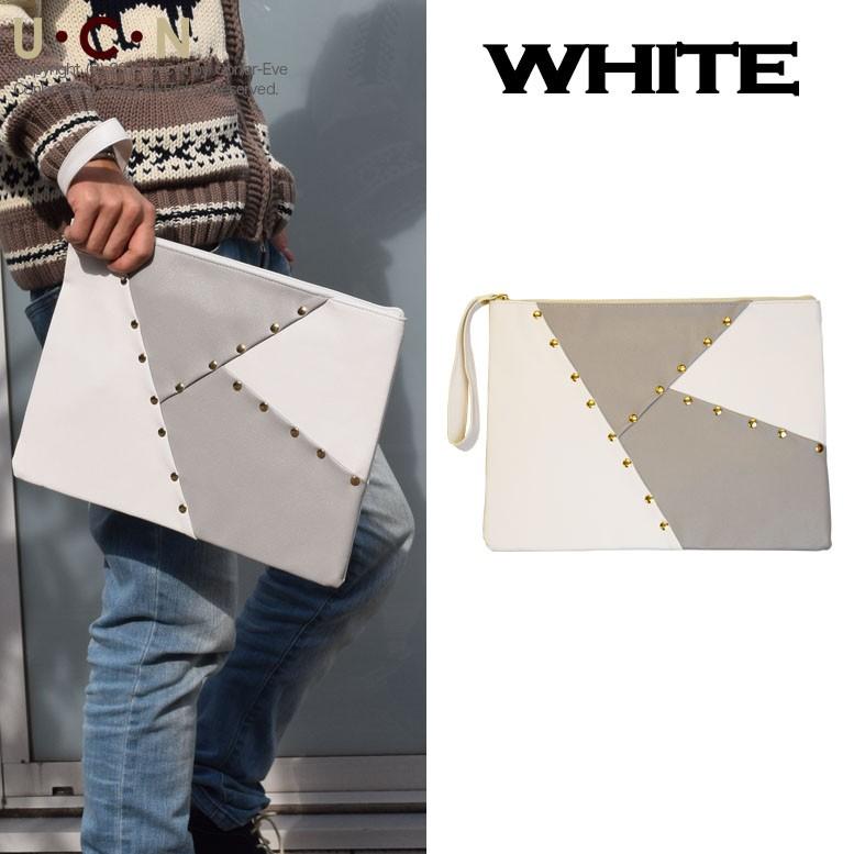 パッチワーク スタッズ クラッチバッグ |  | 06