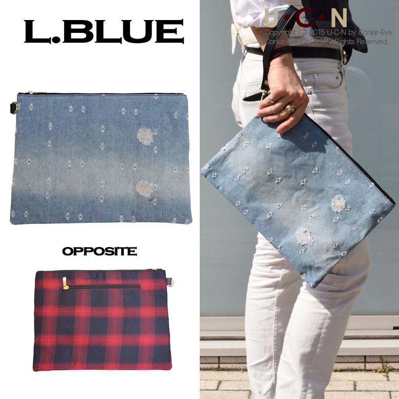 ダメージ デニム ダブルフェイス クラッチバッグ |  | 05