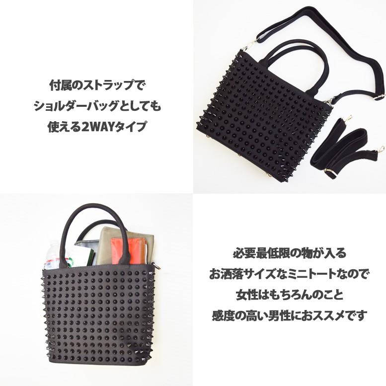 スタッズ キャンバス ミニ トートバッグ |  | 03
