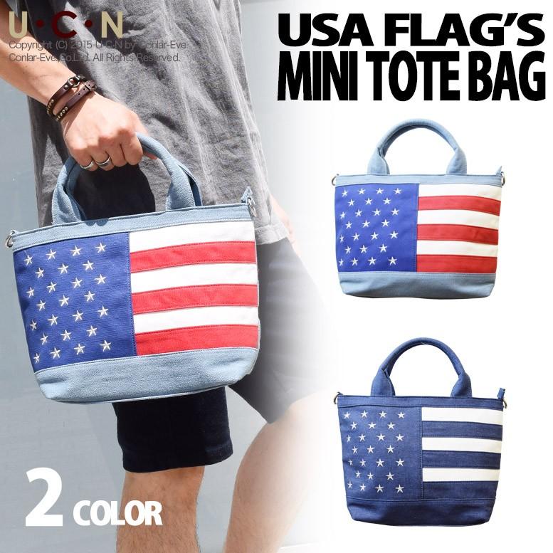 星条旗柄ミニトートバッグ | 