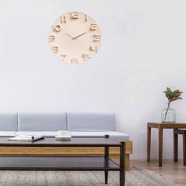 電波時計 壁掛け時計 北欧 おしゃれ 3D立体数字 ウォールクロック クロックインテリア欧米風 見やすい 立体数字 直径30cm 静音 電波 |  | 04