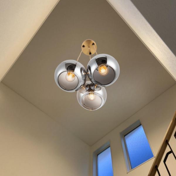 欧米風 ガラスペンダントライト 天井照明 カフェ 店舗 3セット