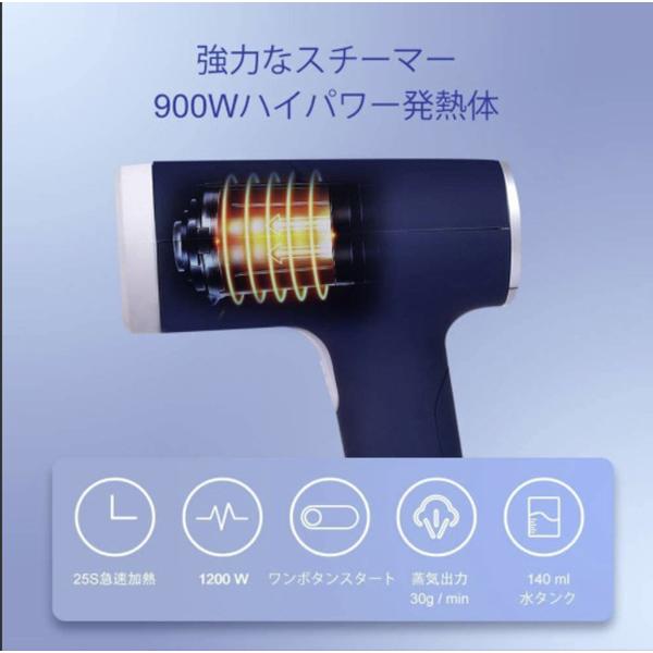 スチームアイロン 衣類スチーマー ハンガーにかけたまま シワ伸ばし