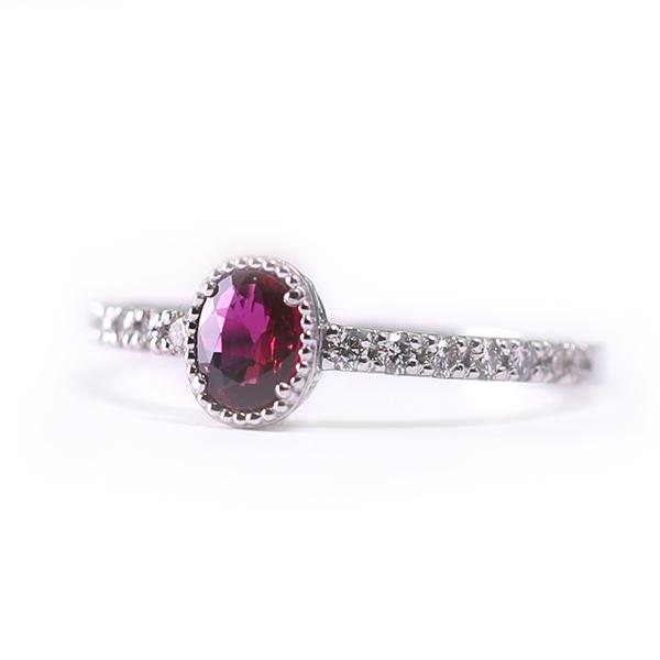 r239575）指輪 PT ルビー&ダイヤモンドリング 0.3ct 0.18ct ルビー