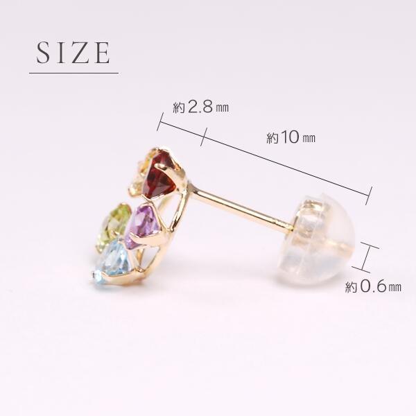 ピアス マルチカラーピアス K18 爆買_2