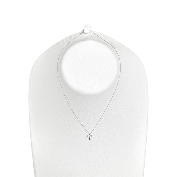 1497269 クロス 十字架 ペンダント 小さめ 18金 ダイヤモンド 0.01ct 