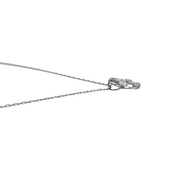 【鑑別カード付き】H&C ダイヤモンド ネックレス 0.10ct Pt950 Pt850 プラチナ ハート＆キューピッド サークル ラウンド ペンダント 天然石 ジュエリー 爆買_1