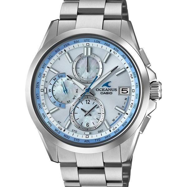 OCW-T2610H-7AJF OCEANUS オシアナス CASIO カシオ 日本製 T2600 ホワイトシェル メンズ 腕時計 国内正規品 電波ソーラー クロノグラフ クラシックライン