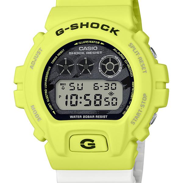 DW-6900TGA-9JF G-SHOCK Gショック CASIO カシオ ジーショック ライトニング ボルト イエロー ホワイト メンズ 腕時計 国内正規品｜udetokei-watch