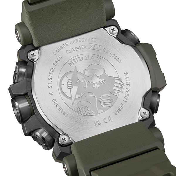 GW-9500-3JF CASIO カシオ G-SHOCK ジーショック gshock Gショック MUDMAN 2023年7月14日発売 メンズ 腕時計 国内正規品 送料無料｜udetokei-watch｜02
