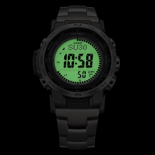 PRW-35TLD-7JF PROTREK プロトレック CASIO カシオ PRW-35 蓄光LCD DIG Tiバンド メンズ 腕時計 国内正規品 送料無料 爆買の画像