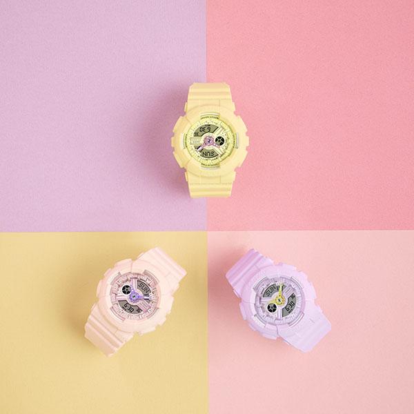 BA-110AH-6AJF CASIO カシオ BABY-G ベイビージー ベビージー ViVid Accent Hands レディース 腕時計 国内正規品 送料無料 爆買の画像