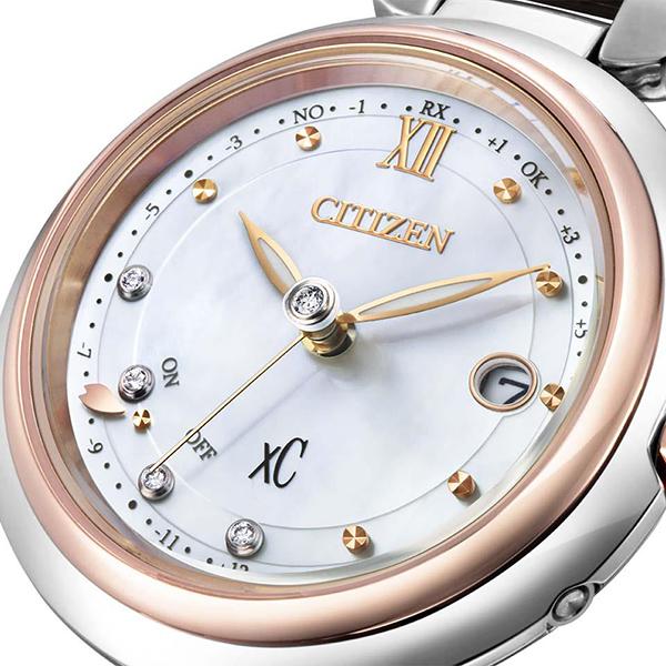 ES9466-65W CITIZEN シチズン XC クロスシー フローレットダイヤモデル サクラピンク レディース 腕時計 国内正規品 送料無料｜udetokei-watch｜05