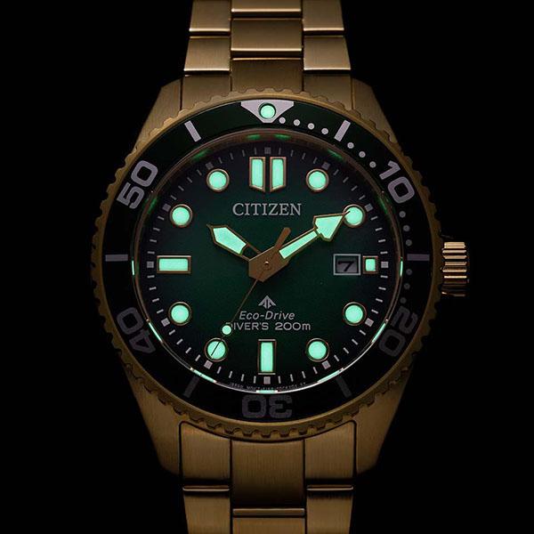 BN0262-59W CITIZEN シチズン PROMASTER プロマスター ダイバーズウォッチ　YGめっき/グリーン文字盤 メンズ 腕時計 国内正規品 送料無料 爆買の画像