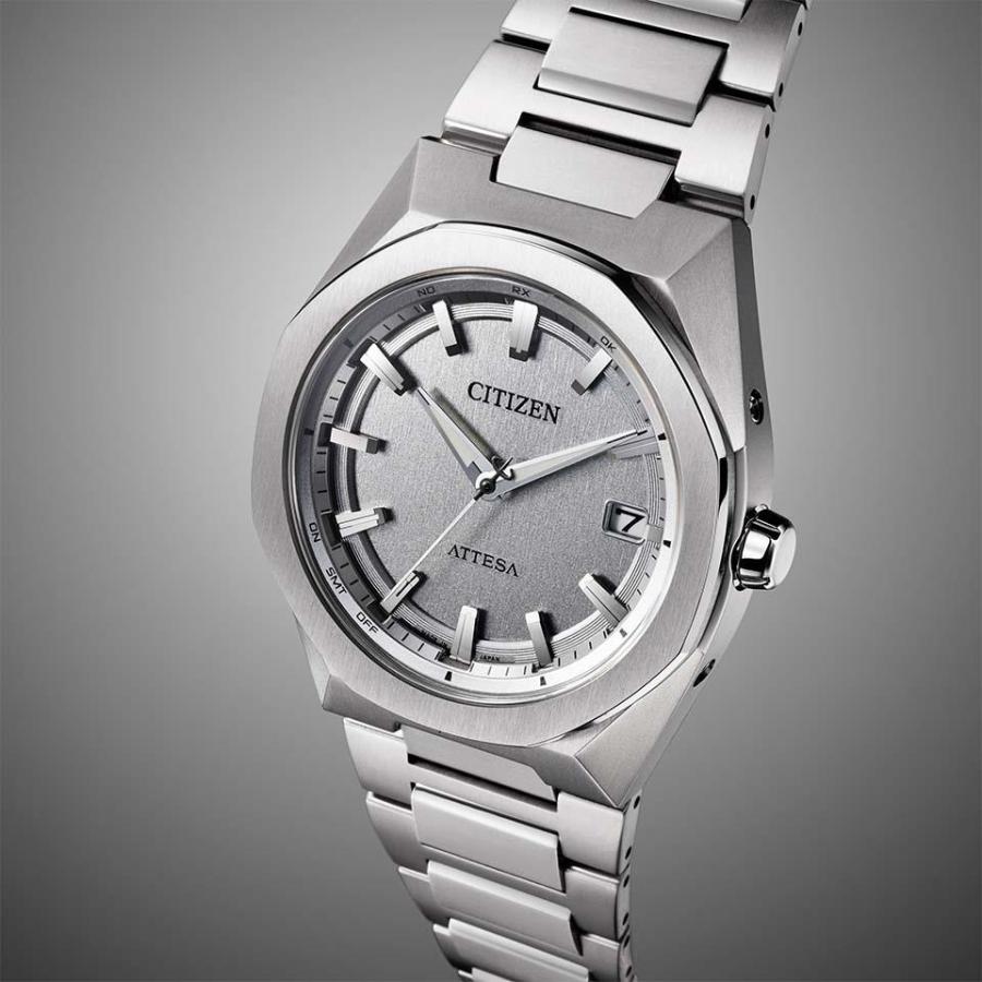 CB3040-56H CITIZEN シチズン ATTESA アテッサ エコ・ドライブ電波時計 シルバー メタリックカラー 3針 スポーツ 日本製 メンズ 腕時計 国内正規品 送料無の画像