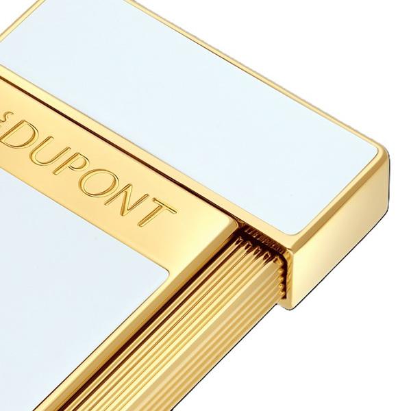 S.T.DUPONT エス・テー・デュポン SLIMMY 028224 スリミー ホワイト ゴールド ガスライター 国内正規品 送料無料 爆買の画像