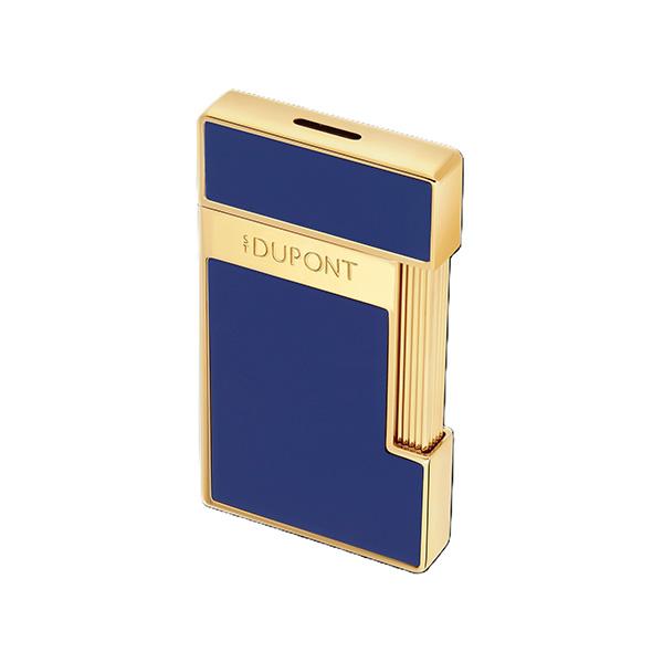 S.T.DUPONT エス・テー・デュポン SLIMMY 028225 スリミー ブルー ゴールド ガスライター 国内正規品 送料無料 爆買の画像