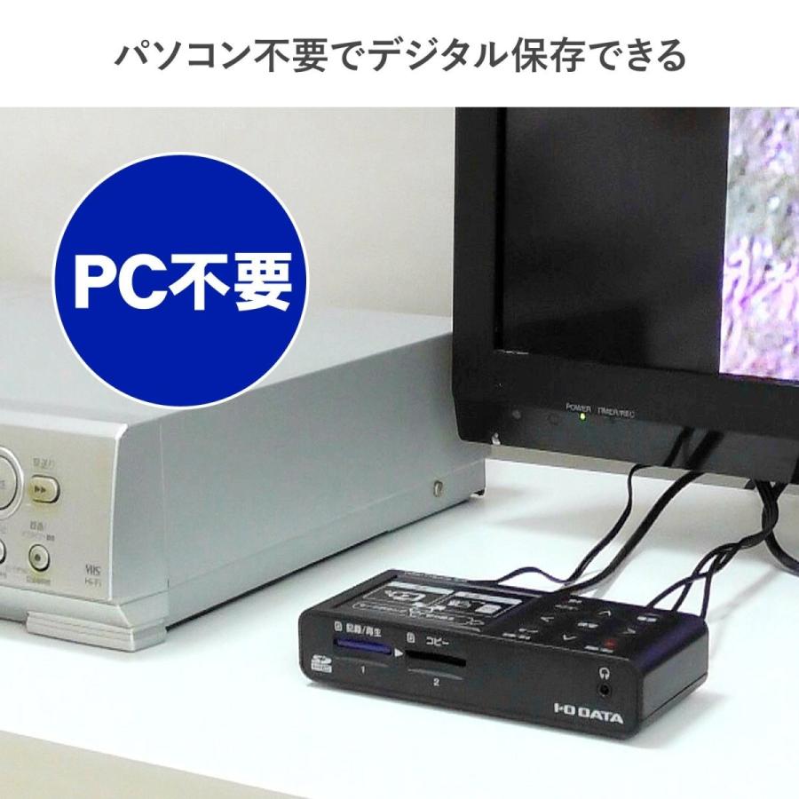 I-O DATA ビデオ/VHS 8mm ダビング SDカード/HDD保存 パソコン不要 ビデオキャプチャー 「アナレコ」GV-SDREC DATA ビデオ/VHS 8mm ダビング SDカード/HDD保存 パソコン不要 ビデオキャプチャー アナレコ GV SDREC