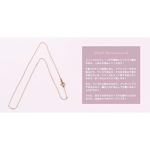 K18ピンクゴールド あずきチェーン 0.9mm幅 選べる6サイズ 「カット面が輝くさりげないネックレス」 (60cm(アジャカン無し)) K18ピンクゴールド あずきチェーン 9mm幅 選べる6サイズ カット面が輝くさりげないネックレス 60cm アジャカン無し