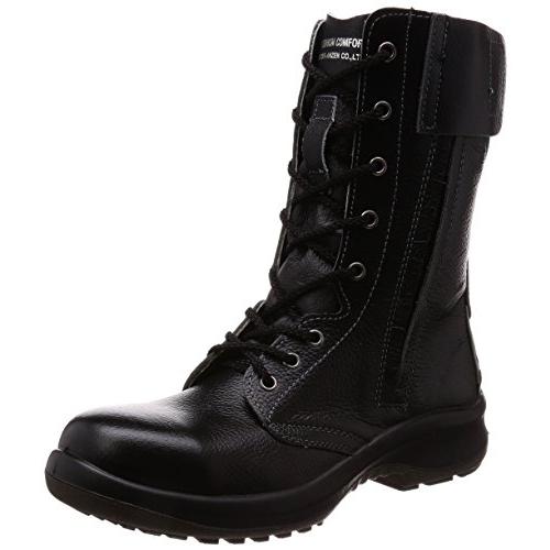 ミドリ安全　安全靴　JIS規格　女性用　ブラック　3E　長編上靴　24.5　プレミアムコンフォート　LPM230F　オールハトメ　cm