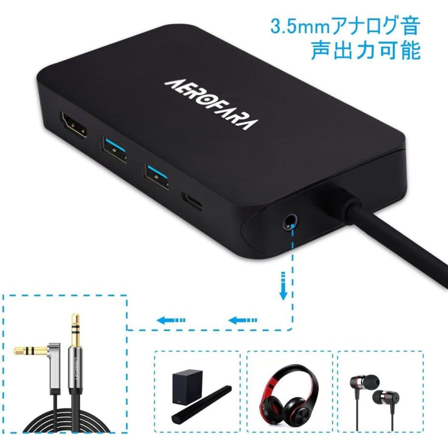 USB C ハブ usb 変換アダプター HDMIとVGA同時表示 type c hub USB C ハブ SD＆Micro SDカードリー USB ハブ usb 変換アダプター HDMIとVGA同時表示 type hub SD＆Micro SDカードリー
