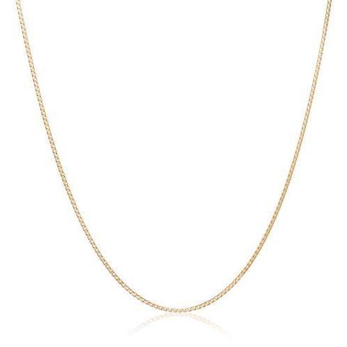 エムジェイピー MJP 18金 スライド式ベネチアンチェーンネックレス 幅約0.8ｍｍ/長さ約45ｃｍ 日本製 MNC002