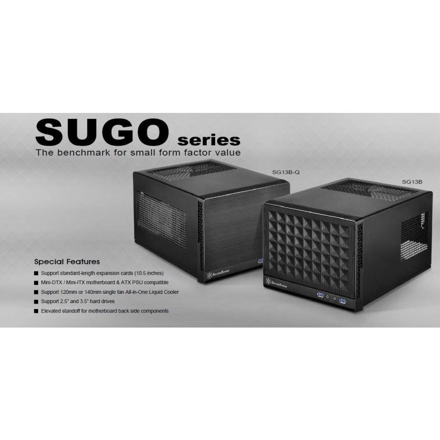 直売一掃 SilverStone Sugoシリーズ Mini-ITXケース SST-SG13B-Q