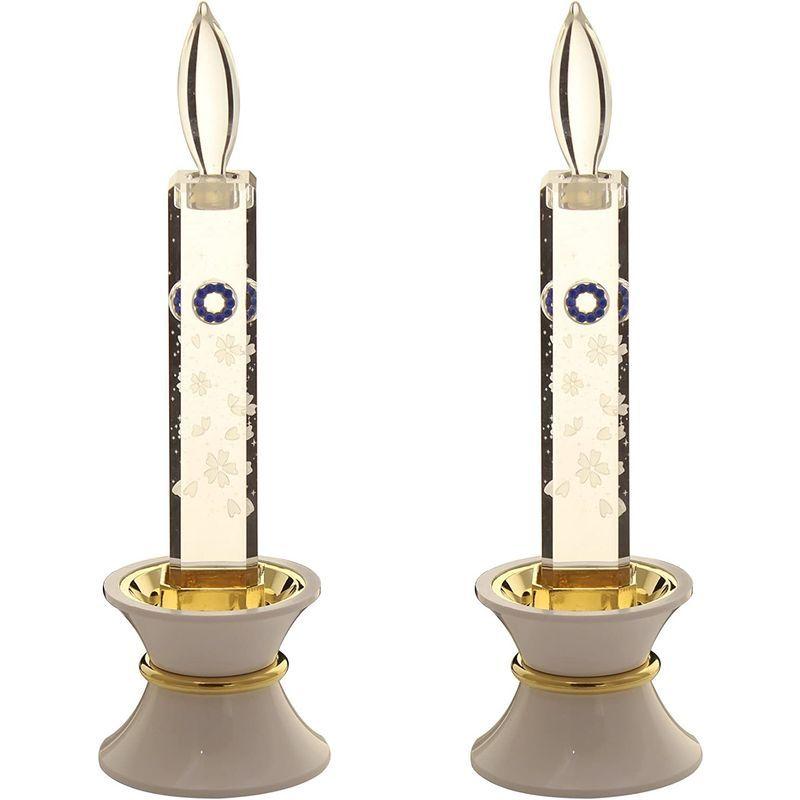 創価学会 仏具 LED クリスタル キャンドル 電気コード式 (21cm(M)， ピンク) 創価学会 仏具 LED クリスタル キャンドル 電気コード式 21cm ， ピンク